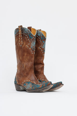 Floral Erin Western Boot