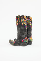 Old Gringo Leather Floral Embroidered Cowboy Boot