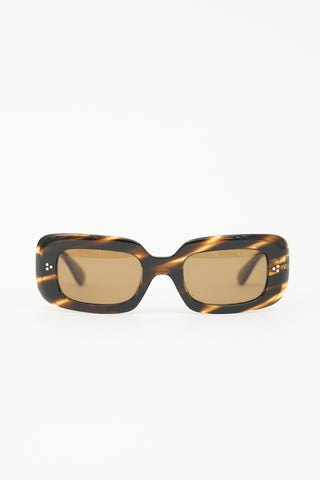 Oliver Peoples Saurine Rectangular Sunglasses