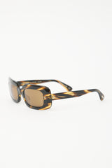 Oliver Peoples Saurine Rectangular Sunglasses