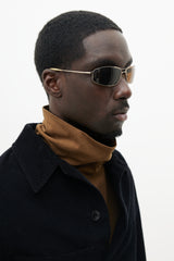 Oliver Peoples Silver & Brown Nitro 61 Sunglasses