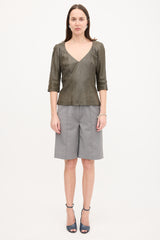 Olivier Theyskens 2001 Leather Top