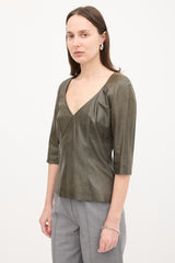 Olivier Theyskens 2001 Leather Top