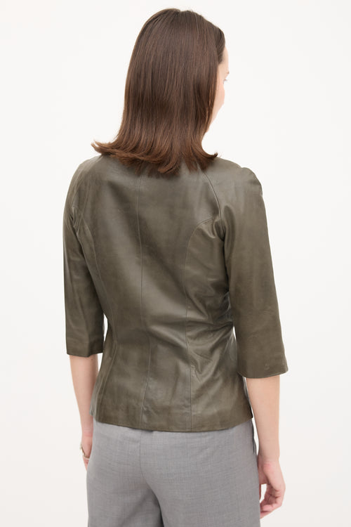Olivier Theyskens 2001 Leather Top