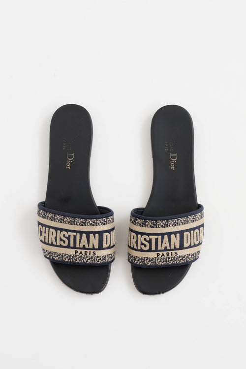 Dior Embroidered Dway Slide