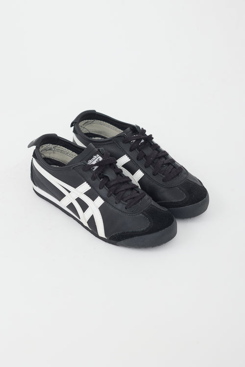 Onitsuka Tiger Black & White Mexico 66 Leather Sneaker