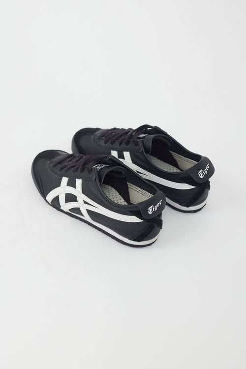 Onitsuka Tiger Black & White Mexico 66 Leather Sneaker