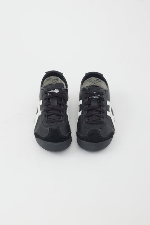 Onitsuka Tiger Black & White Mexico 66 Leather Sneaker