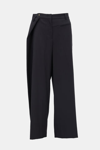 Open YY Wool Wrap Over Trouser