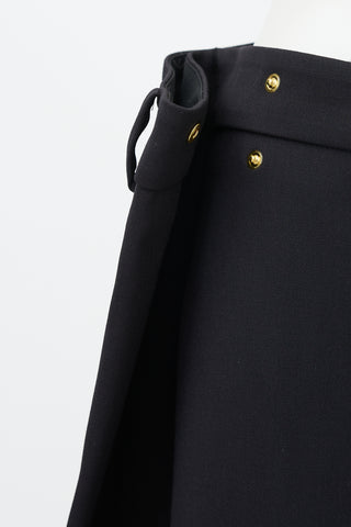 Open YY Wool Wrap Over Trouser