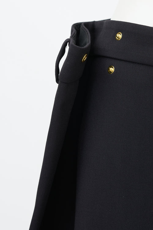 Open YY Wool Wrap Over Trouser
