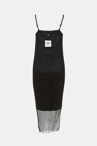 Opening Ceremony Crystal Mesh Midi Dress