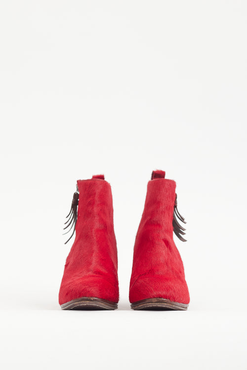 Opening Ceremony Red Hair Boot