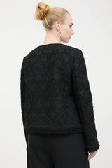 Oscar de la Renta Lace Floral Jacket
