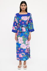 Oscar de la Renta 1960s Printed Floral Dress