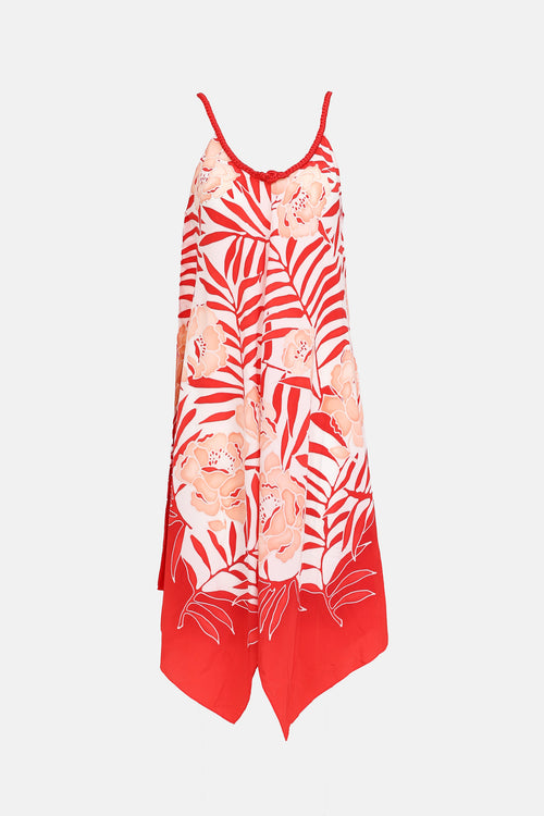 Oscar de la RentaFloral Handkerchief Dress