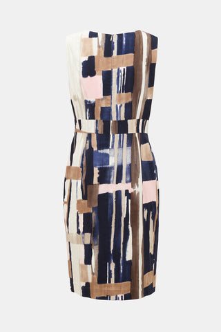 Oscar de la Renta Abstract Shift Dress