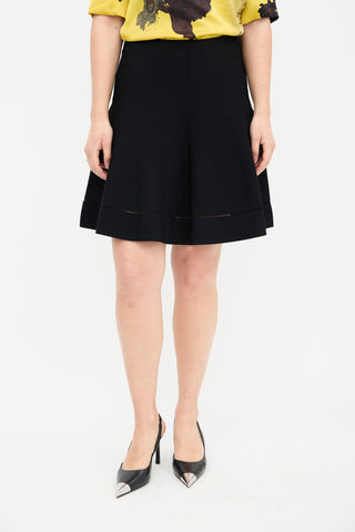 Oscar de la Renta Jersey Knit Circle Skirt