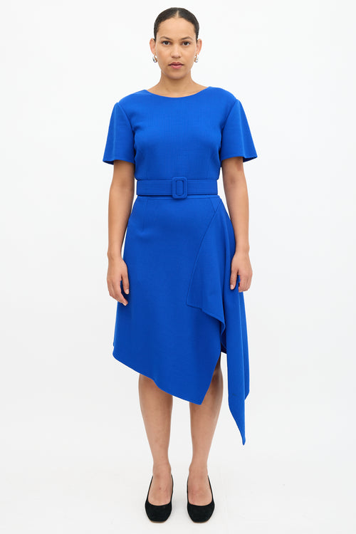 Oscar de la Renta Wool Belted Dress