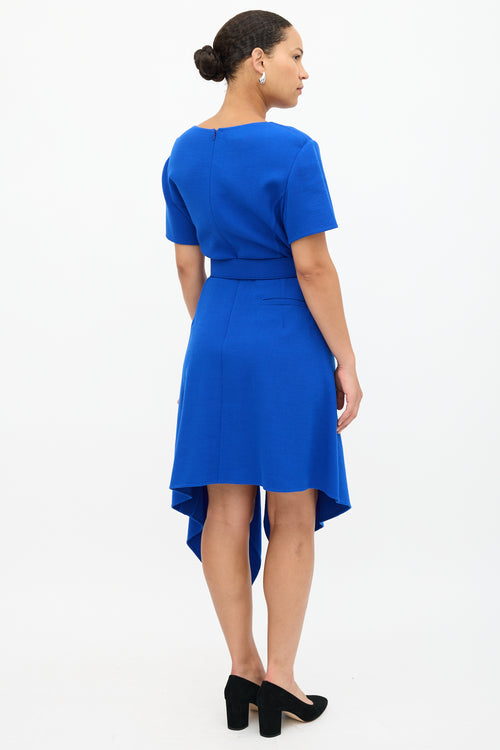 Oscar de la Renta Wool Belted Dress