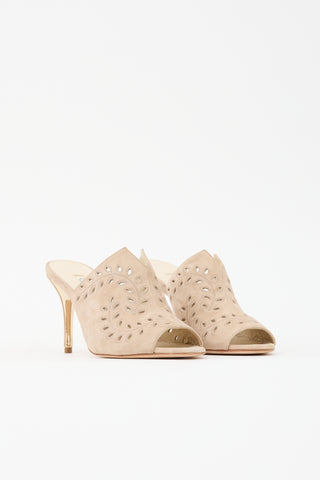 Oscar de la Renta Suede Ellery Mule