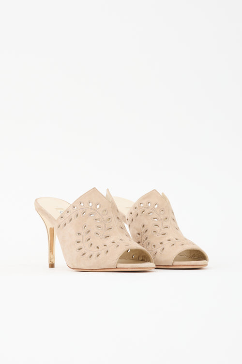 Oscar de la Renta Suede Ellery Mule