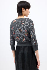 Oscar de la Renta Cashmere & Silk Embellished Cardigan