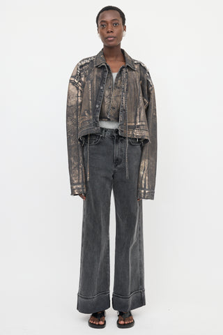 Ottolinger Oversized Coated Denim Jacket
