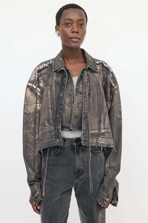 Ottolinger Oversized Coated Denim Jacket