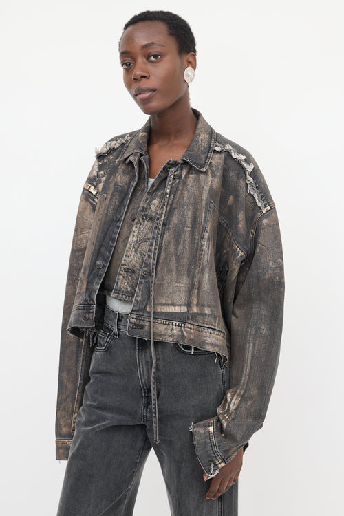 Ottolinger Oversized Coated Denim Jacket