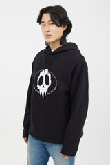 Our Legacy Black Maverick Skull Print Loose Hoodie