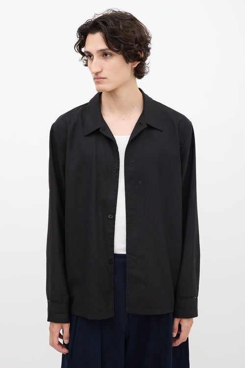 Our Legacy Black Wool Box Shirt