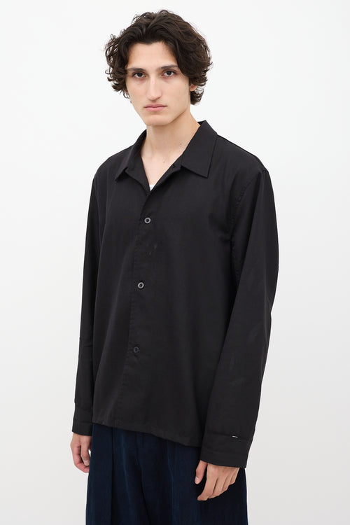 Our Legacy Black Wool Box Shirt