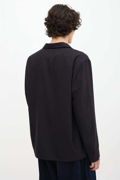 Our Legacy Black Wool Box Shirt