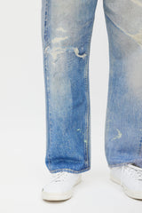 Our Legacy Blue Distressed Trompe L'oeil Jeans