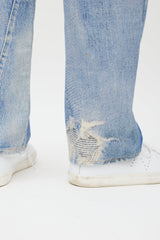 Our Legacy Blue Distressed Trompe L'oeil Jeans