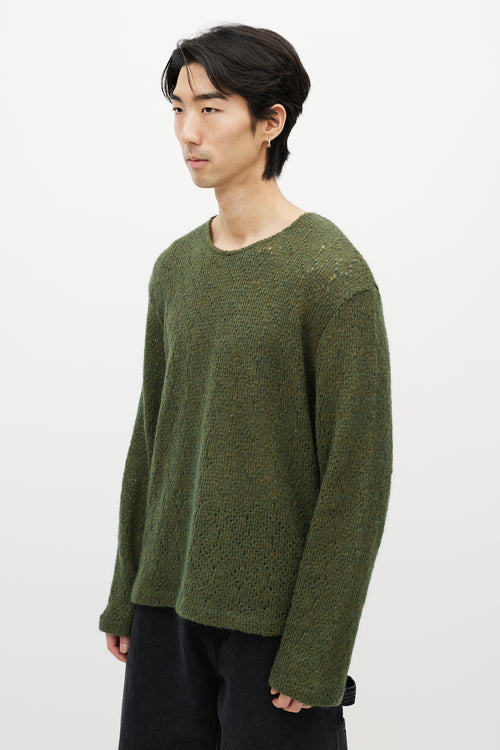 Our Legacy Green Boxy Knit Sweater