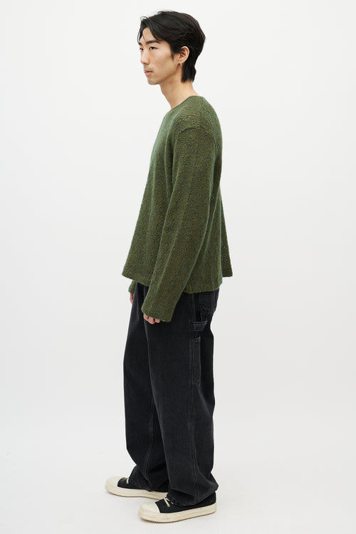 Our Legacy Green Boxy Knit Sweater
