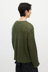 Our Legacy Green Boxy Knit Sweater