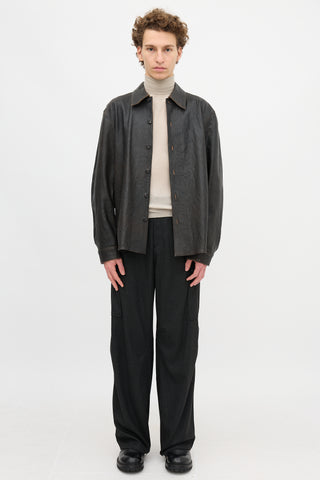 Our Legacy Leather Welding Shirt