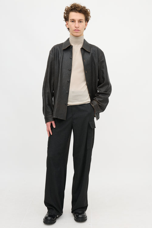 Our Legacy Leather Welding Shirt