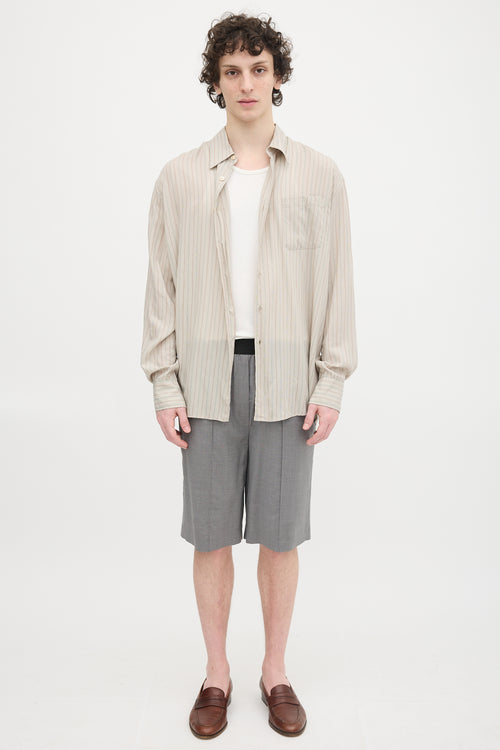 Our Legacy Above Pinstripe Shirt