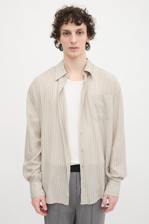 Our Legacy Above Pinstripe Shirt