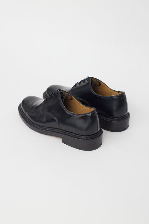 Our Legacy Black Shiny Leather Oxford