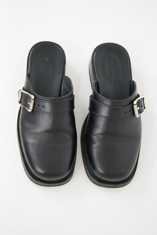 Our Legacy Leather Camion Buckle Mule