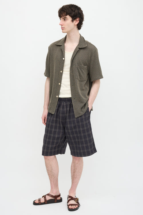Our Legacy Plaid Drape Shorts