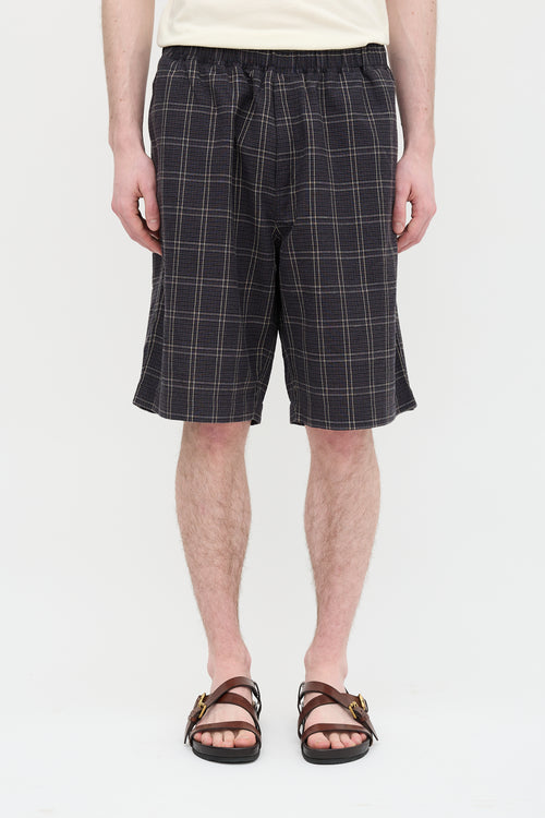 Our Legacy Plaid Drape Shorts