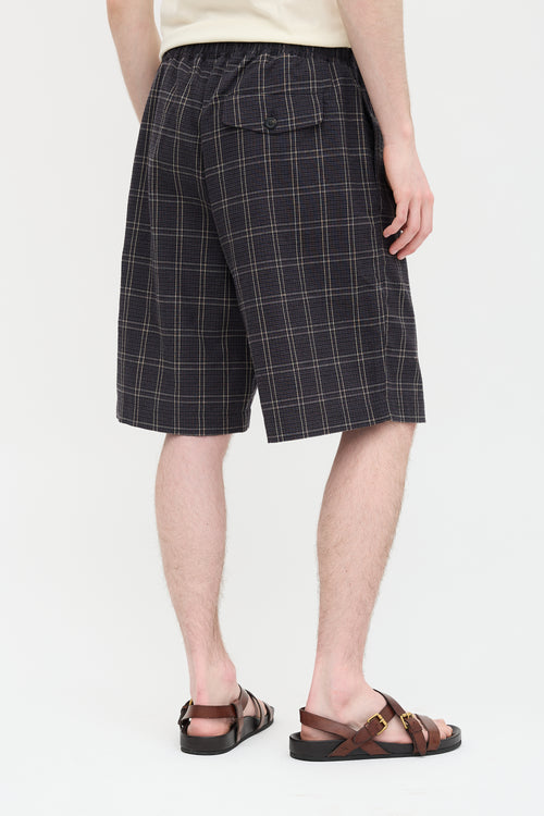 Our Legacy Plaid Drape Shorts