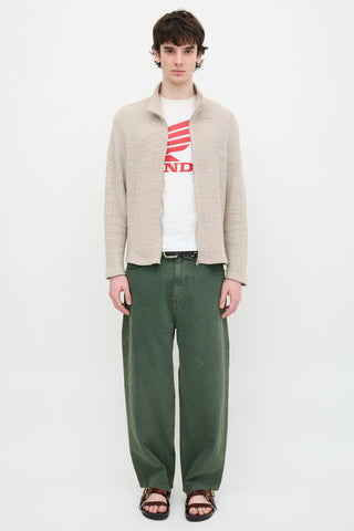 Our Legacy Shrunken Full Zip Sweater