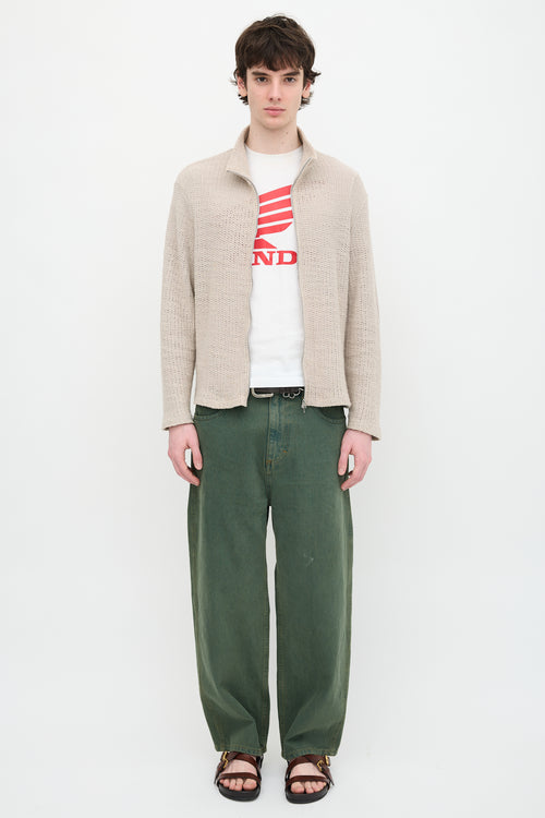 Our Legacy Shrunken Full Zip Sweater